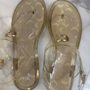 Coach Clear and Gold Women's Loafers
